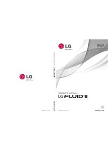 LG Fluid II manual. Tablet Instructions.